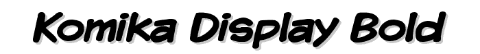 Komika Display Bold font